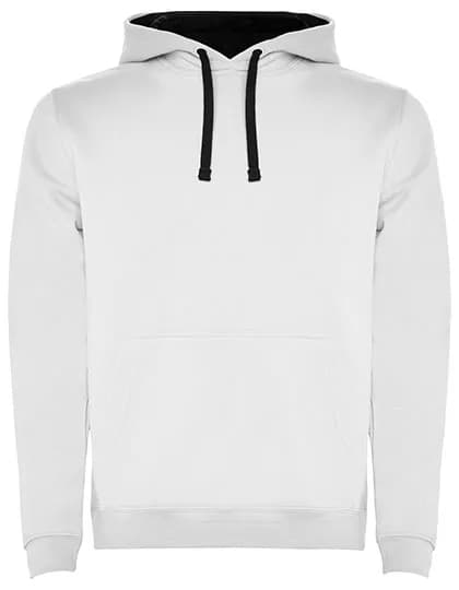 Men´s Urban Hooded Sweatshirt - White 01/Navy Blue 55