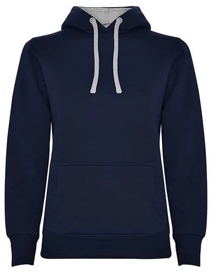 Women´s Urban Hooded Sweatshirt - Navy Blue 55/Heather Grey 58