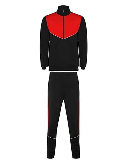 Evans Tracksuit - Black 02/Red 60