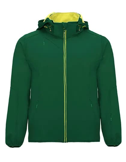 Siberia Softshell Jacket - Bottle Green 56/Lime Punch 235