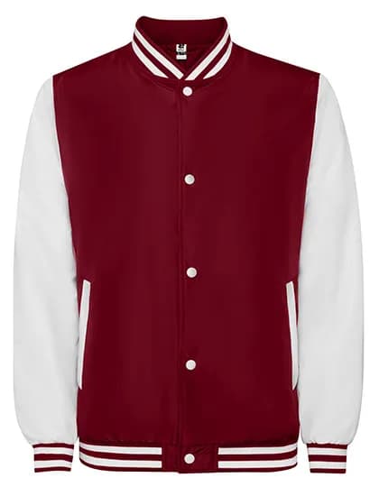 California Varsity Jacket - Garnet Red 57/White 01