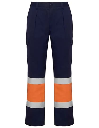 Soan Trousers - Navy Blue 55/Fluor Orange 223