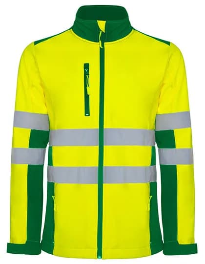 Antares Soft Shell Jacket - Garden Green 52/Fluor Yellow 221