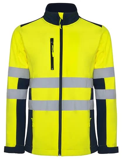Antares Soft Shell Jacket - Navy Blue 55/Fluor Yellow 221