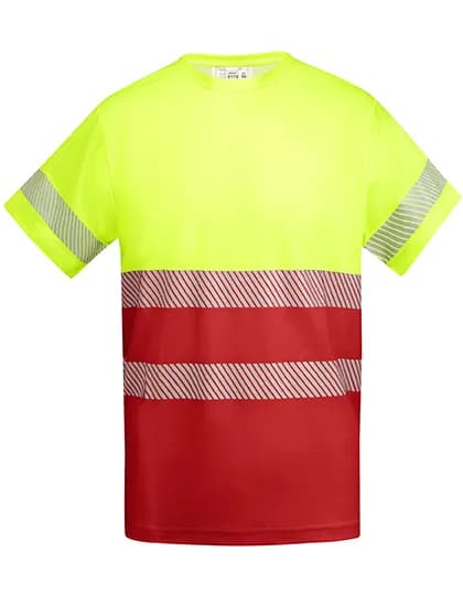 T-Shirt Tauri - Red 60/Fluor Yellow 221