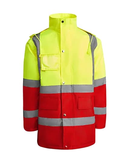 Jacket Merak - Red 60/Fluor Yellow 221