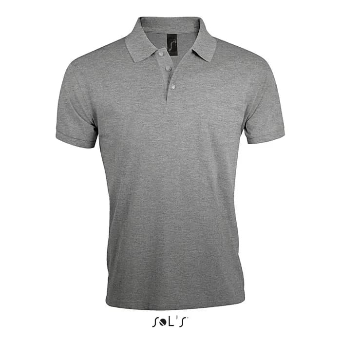 PRIME HERREN POLO 200g - PRIME MEN - Grau-Melange 2