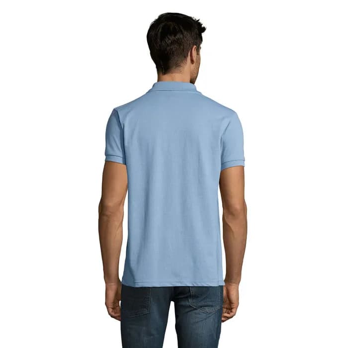 PRIME HERREN POLO 200g - PRIME MEN - Sky Blue Pique