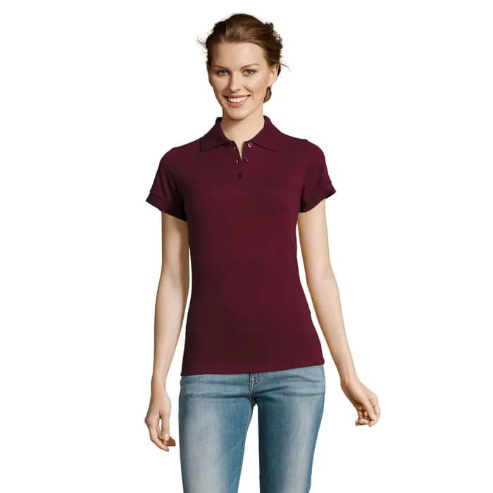 PRIME DAMEN POLO 200g - PRIME WOMEN - Burgundy