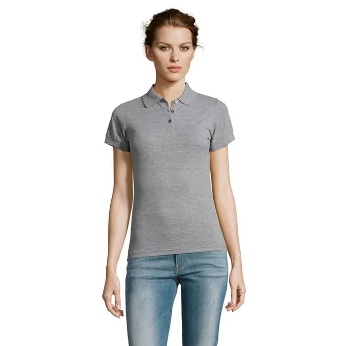 PRIME DAMEN POLO 200g - PRIME WOMEN - Grau-Melange 2