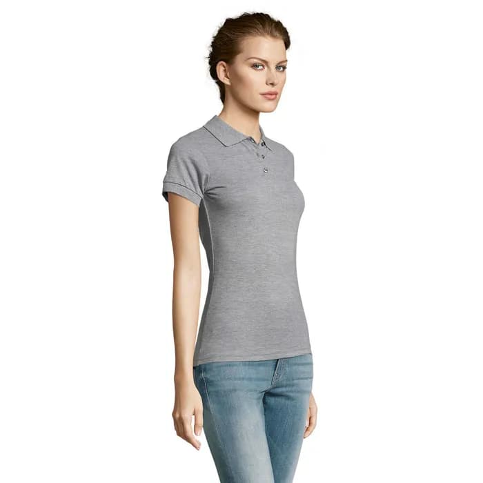 PRIME DAMEN POLO 200g - PRIME WOMEN - Grau-Melange 2