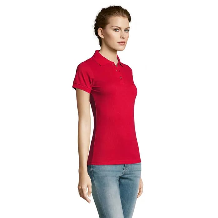 PRIME DAMEN POLO 200g - PRIME WOMEN - Red