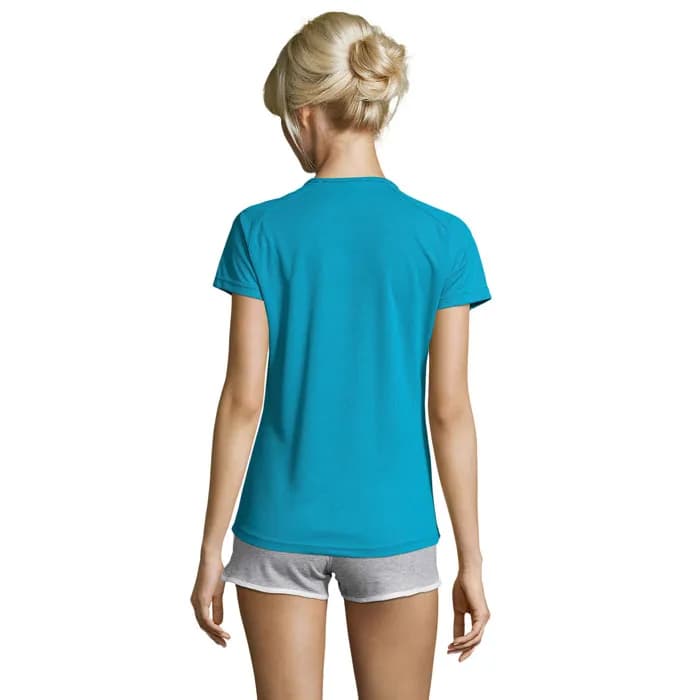 SPORTY DAMENT-SHIRT 140g - SPORTY WOMEN - Aqua