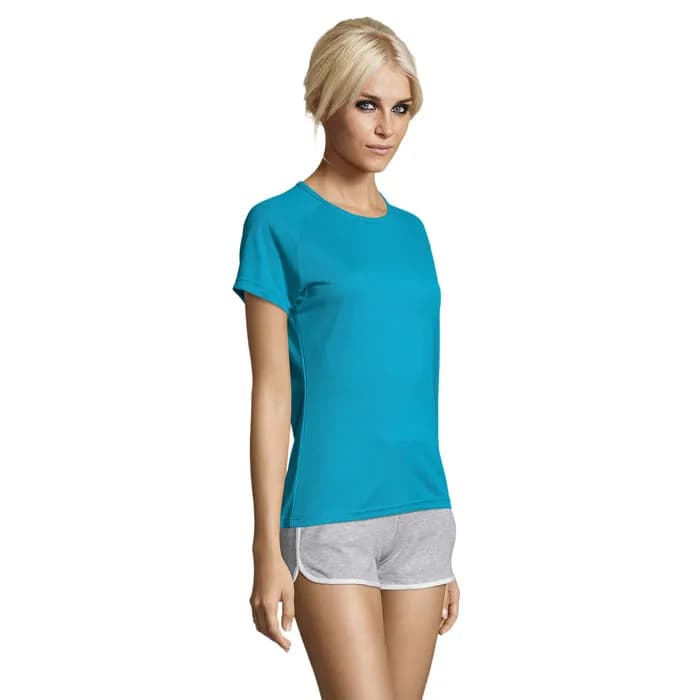 SPORTY DAMENT-SHIRT 140g - SPORTY WOMEN - Aqua