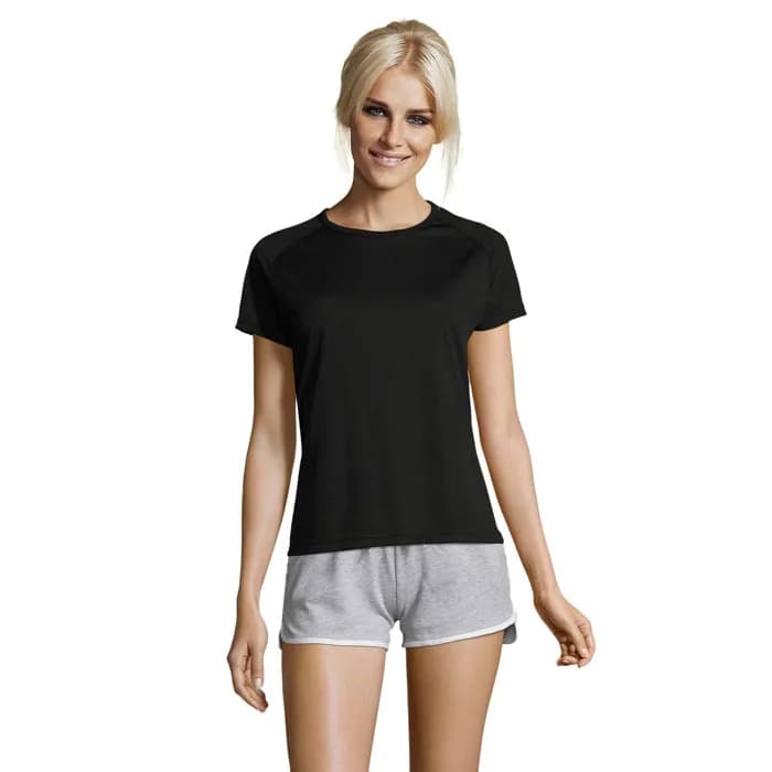 SPORTY DAMENT-SHIRT 140g - SPORTY WOMEN - Schwarz