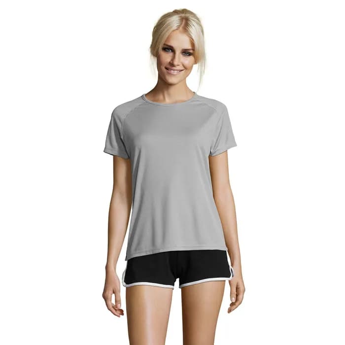 SPORTY DAMENT-SHIRT 140g - SPORTY WOMEN - Pure Grey