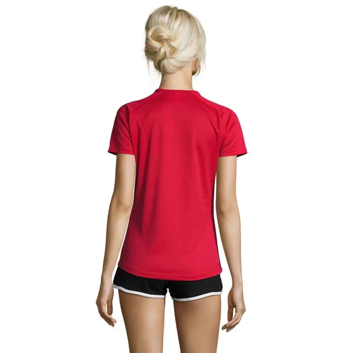 SPORTY DAMENT-SHIRT 140g - SPORTY WOMEN - Red