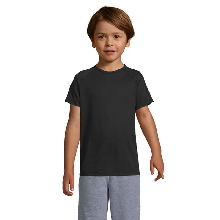 SPORTY KINDERT-SHIRT 140g - SPORTY KIDS - Schwarz