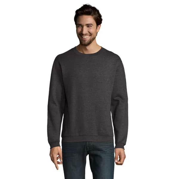 SPIDER HERREN SWEATER 260g - SPIDER - Charcoal Melange
