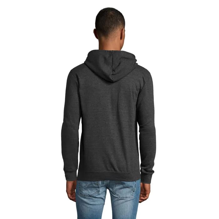 STONE UNI HOODIE 260g - STONE - Charcoal Melange