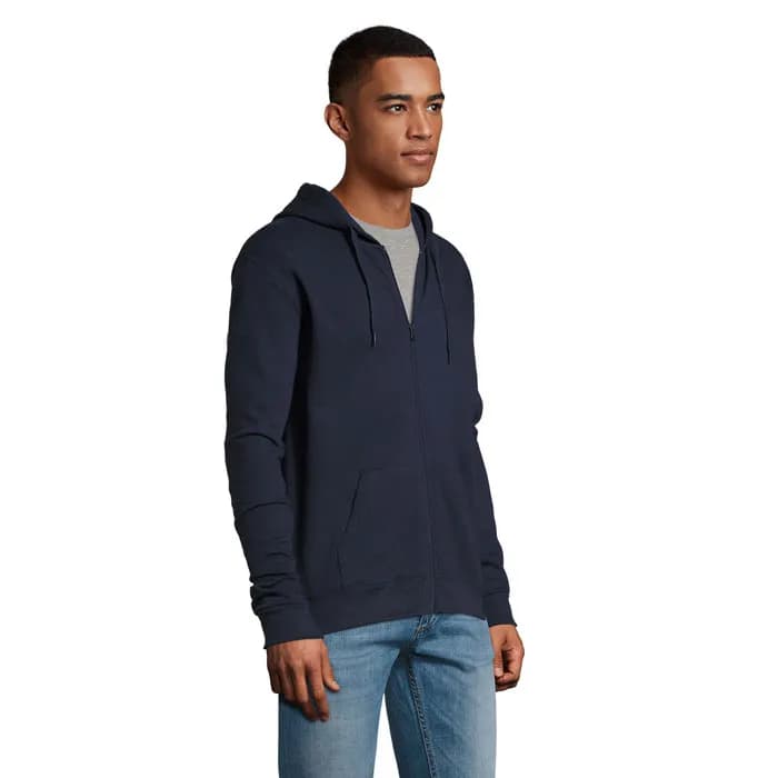 STONE UNI HOODIE 260g - STONE - French Navy