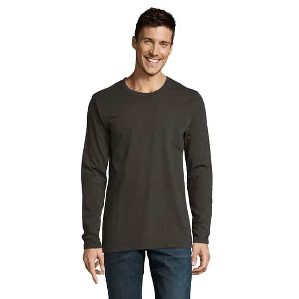 IMPERIAL LSL MEN T-Shirt190 - IMPERIAL LSL MEN - Charcoal Melange