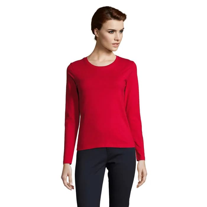 IMPERIAL LSL DAMEN T-SHIRT - IMPERIAL LSL WOMEN - Red