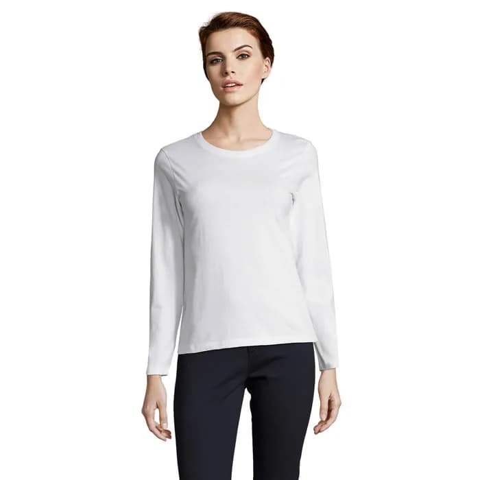 IMPERIAL LSL DAMEN T-SHIRT - IMPERIAL LSL WOMEN - White