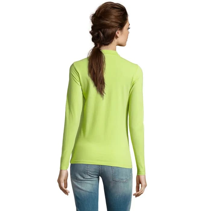 PERFECT LSL WOMEN POLO 180 - PERFECT LSL WOMEN - Apple Green