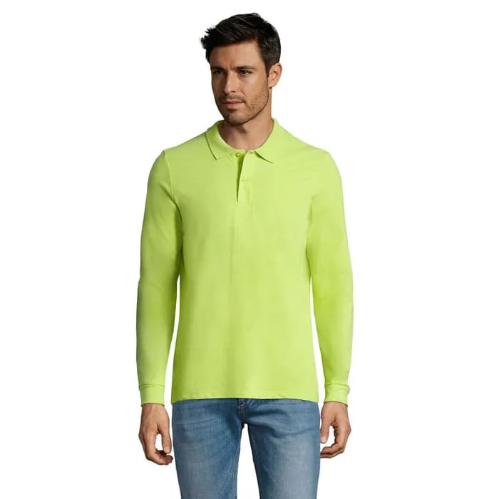 PERFECT LSL MEN POLO 180 - PERFECT LSL MEN - Apple Green