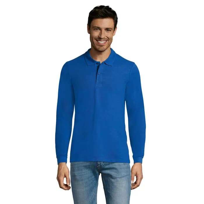 PERFECT LSL MEN POLO 180 - PERFECT LSL MEN - Royal Blue