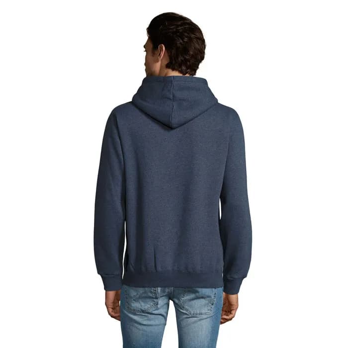 SPENCER HOODED SWEAT 280 - SPENCER - Heather Denim