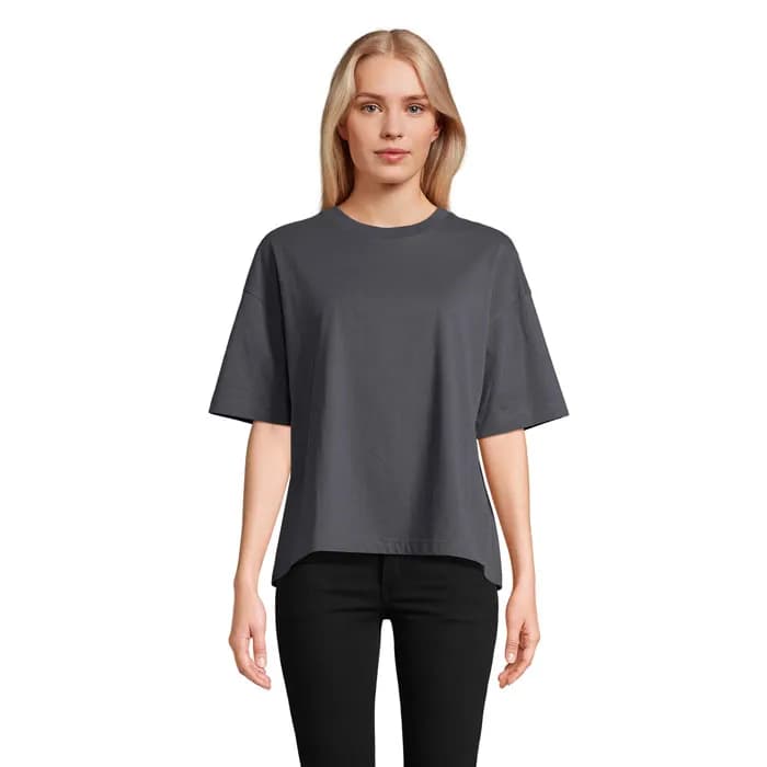 BOXY WOMEN T-SHIRT OVERSIZE - BOXY WOMEN - Mausgrau