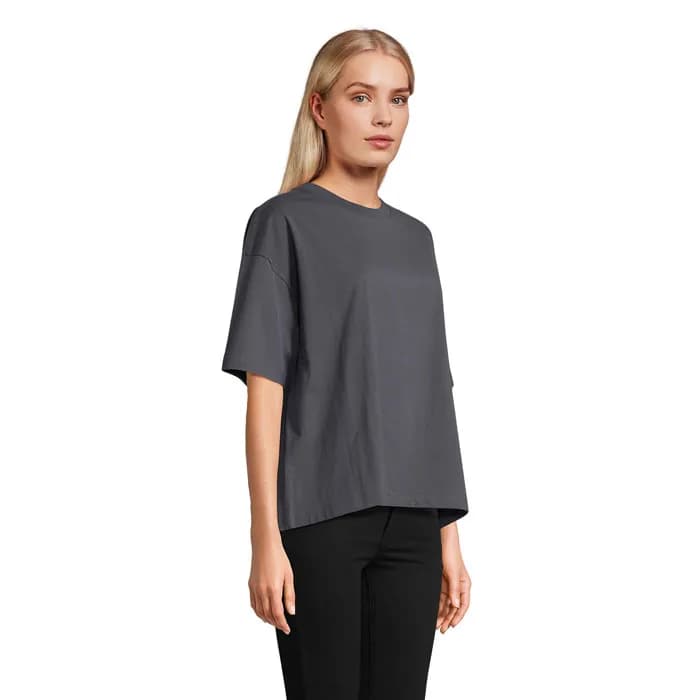 BOXY WOMEN T-SHIRT OVERSIZE - BOXY WOMEN - Mausgrau