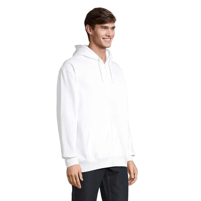 CARTER Full Zip Hoodie - CARTER - White