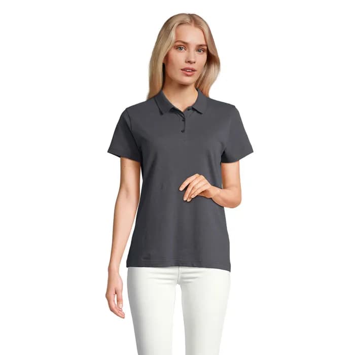 PULSE DAMEN POLO - PULSE WOMEN - Mausgrau