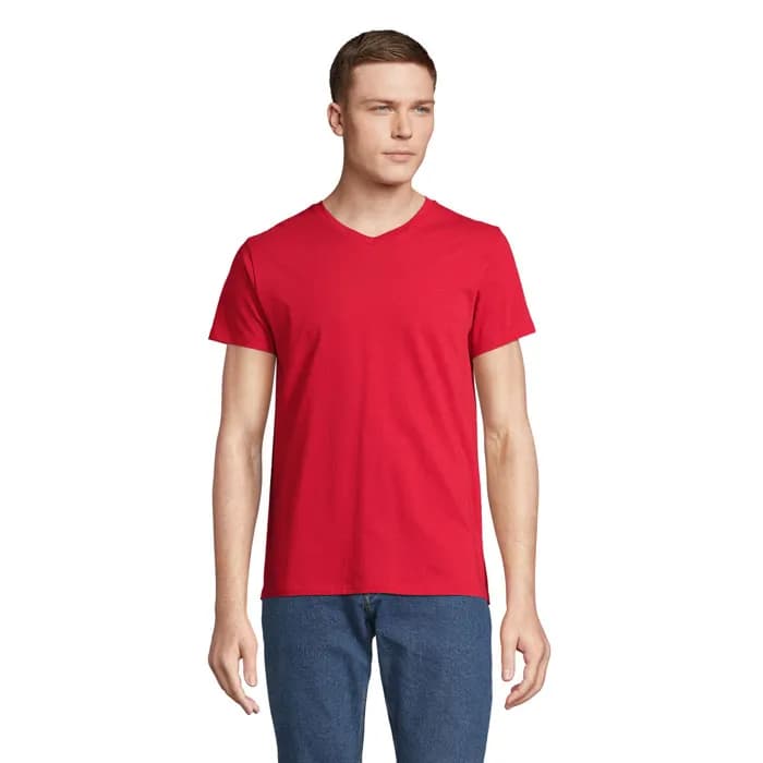 REGENT V V-NECK T-SHIRT - REGENT V - Red