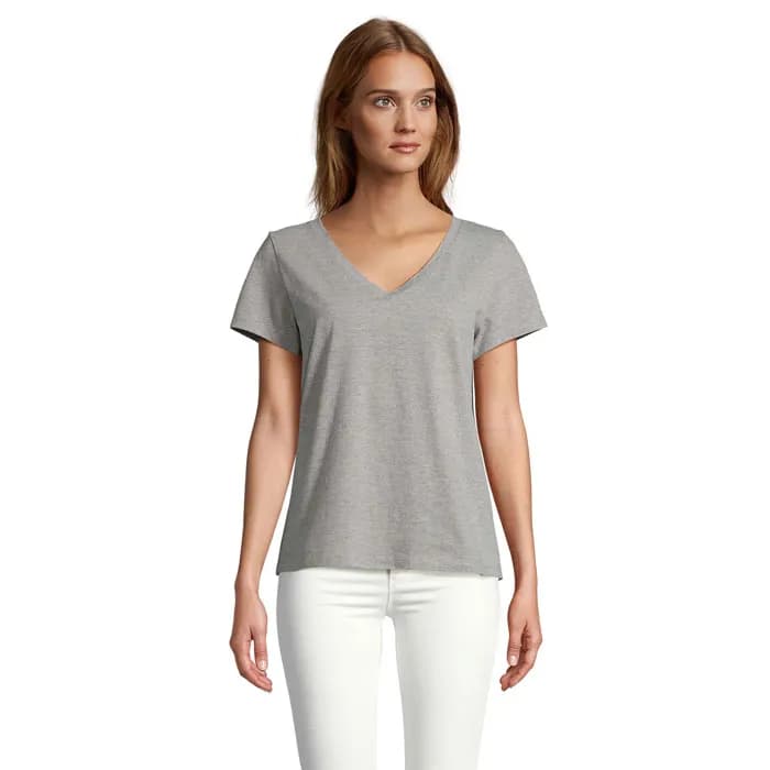 REGENT V T-SHIRT WOMEN - REGENT V WOMEN - Graue Melange