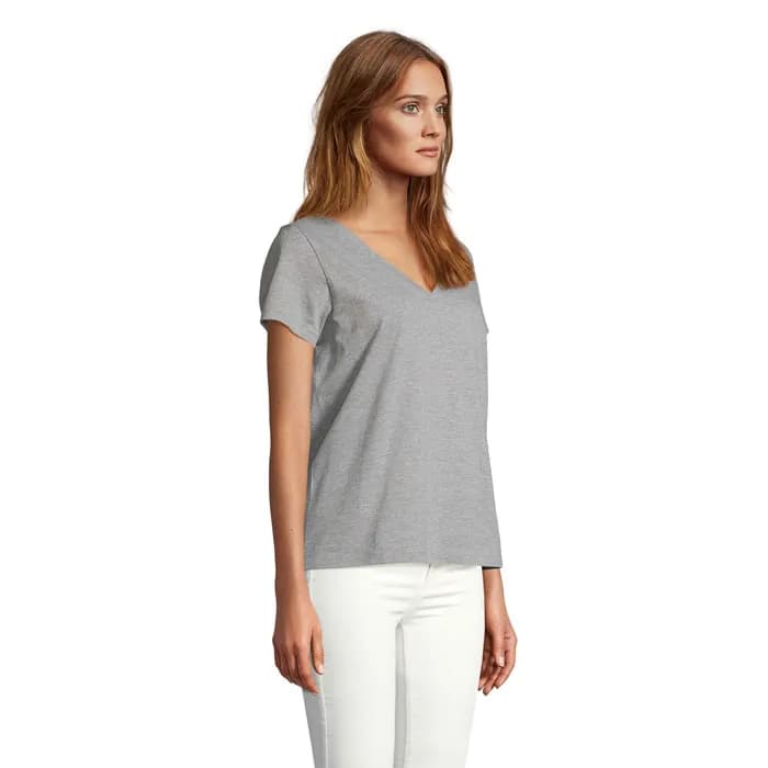 REGENT V T-SHIRT WOMEN - REGENT V WOMEN - Graue Melange