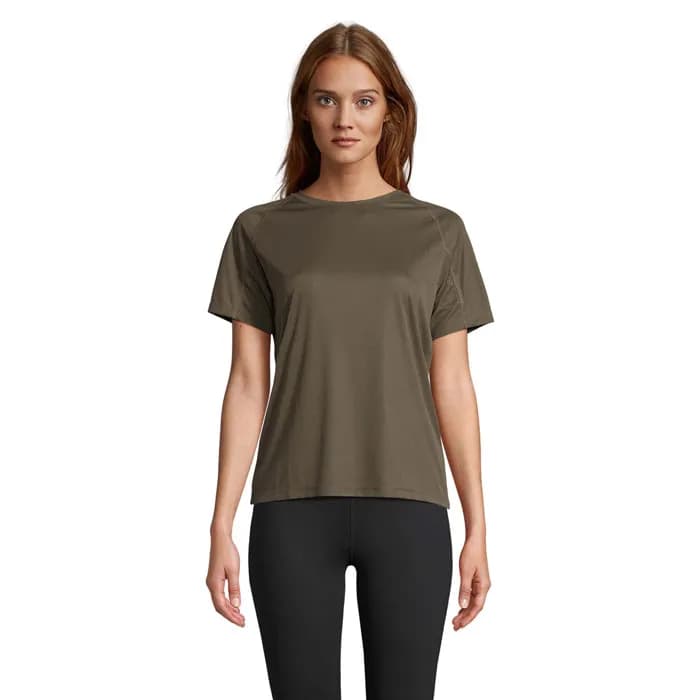 VORTEX WOMEN RAGLAN T-SHIRT - VORTEX WOMEN - Army