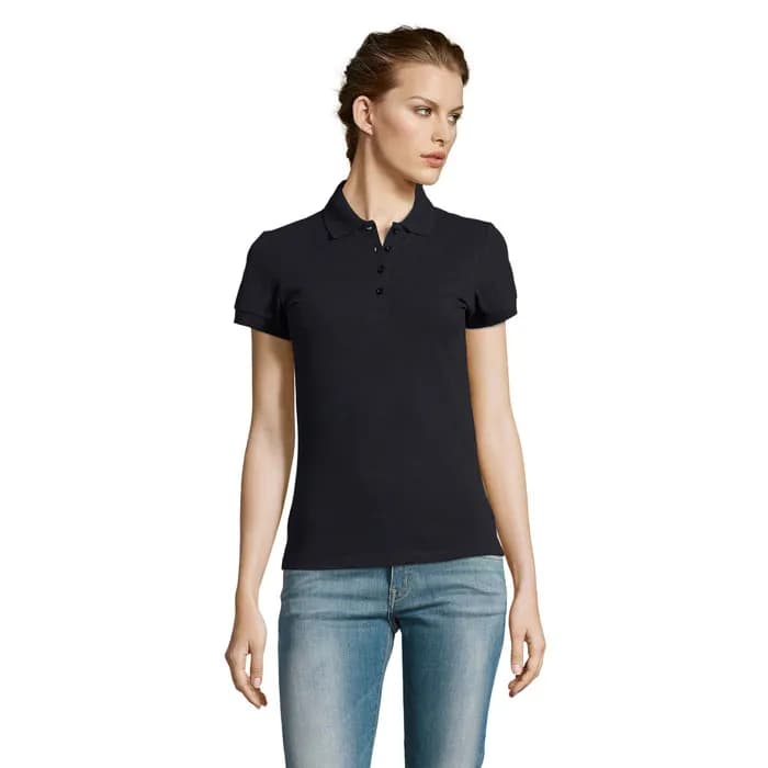 PEOPLE DAMEN POLO 210g - PEOPLE - Navy