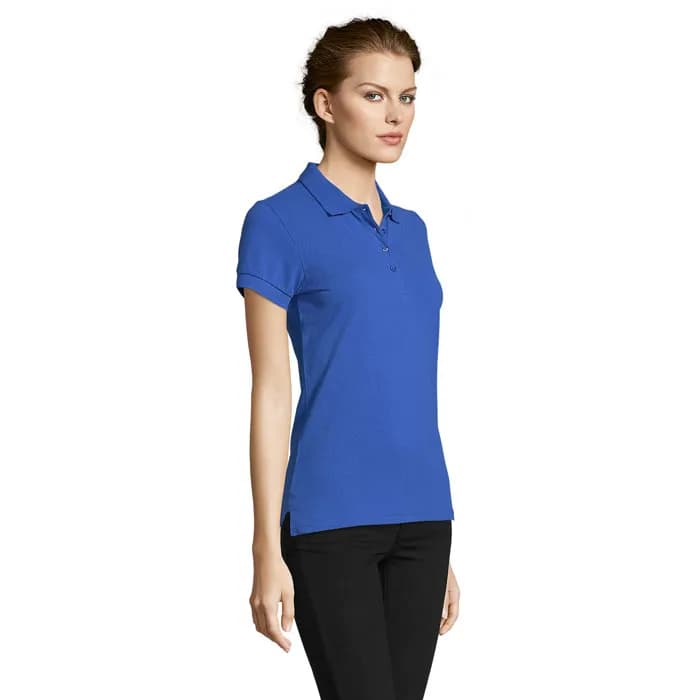 PEOPLE DAMEN POLO 210g - PEOPLE - Royal Blue