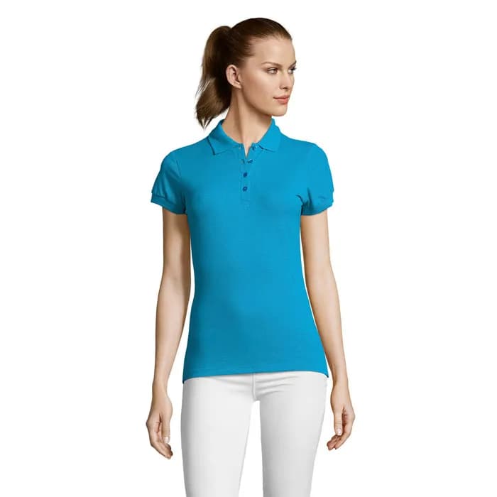 PASSION DAMEN POLO 170g - PASSION - Aqua
