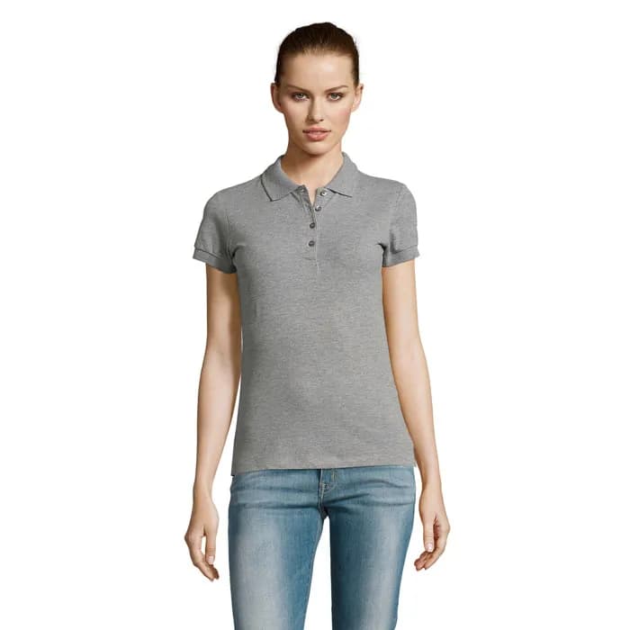 PASSION DAMEN POLO 170g - PASSION - Grau-Melange 2