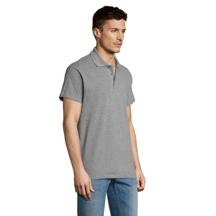 SUMMER II MEN Polo 170g - SUMMER II - Grau-Melange 2