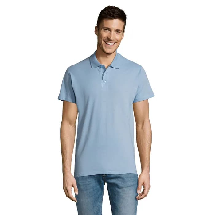 SUMMER II MEN Polo 170g - SUMMER II - Sky Blue Pique