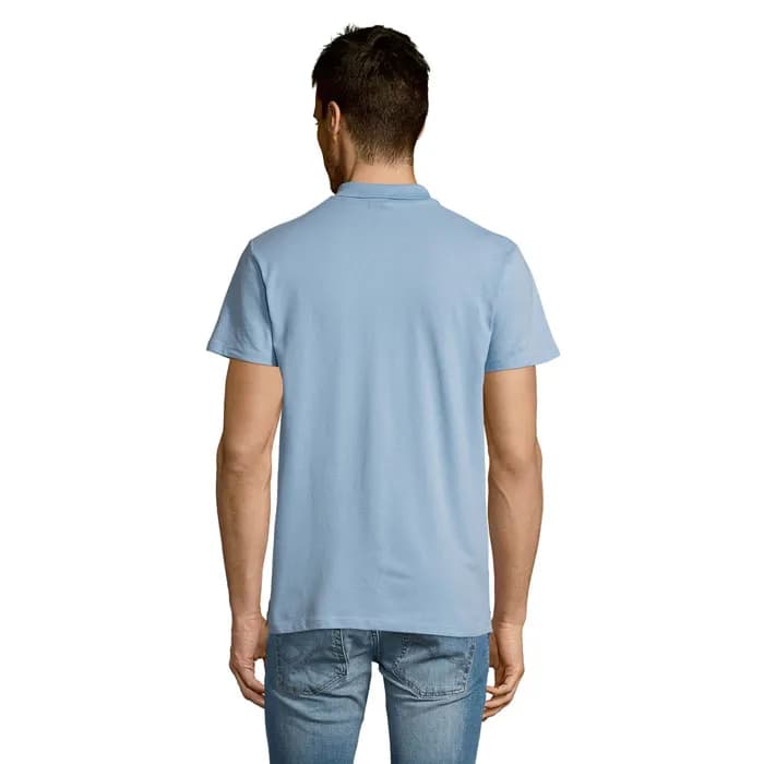 SUMMER II MEN Polo 170g - SUMMER II - Sky Blue Pique