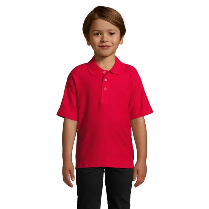 SUMMER II KIDS Polo 170g - SUMMER II KIDS - Red