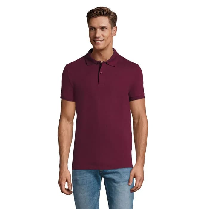 PERFECT MEN Polo 180g - PERFECT MEN - Burgundy