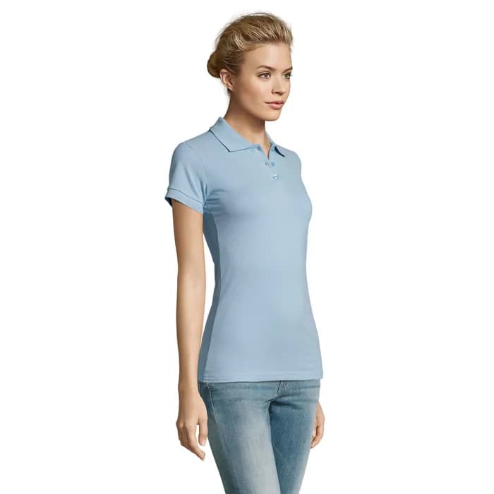 PERFECT DAMEN POLO 180g - PERFECT WOMEN - Sky Blue Pique